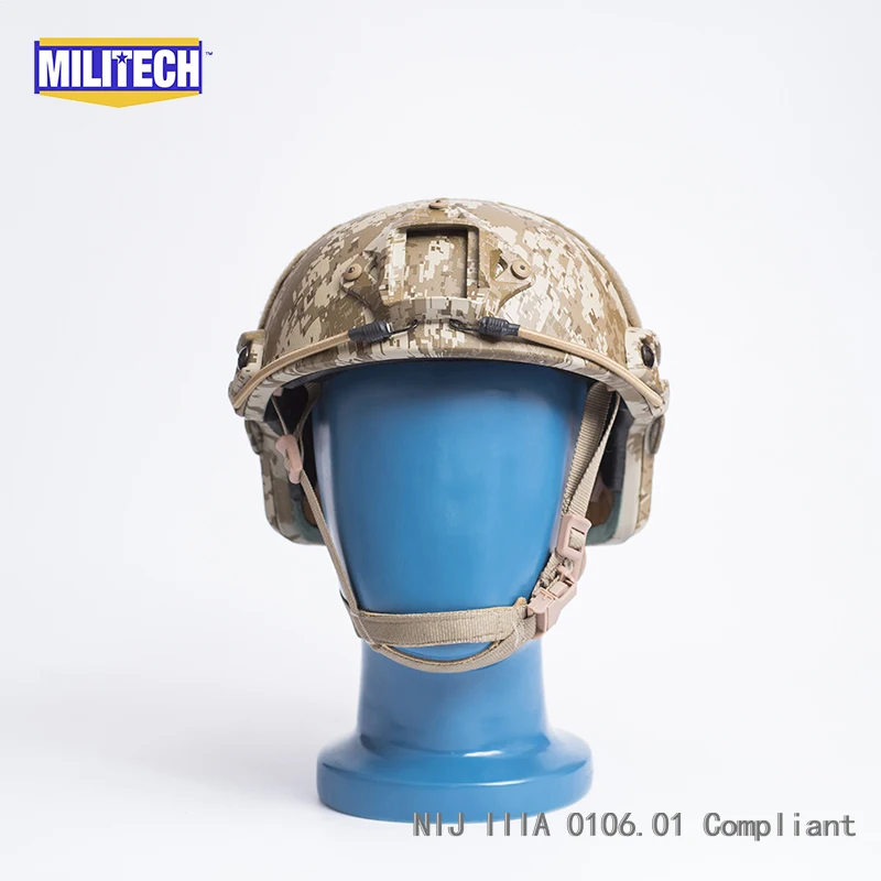 MILITECH AOR1 полный камуфляж Deluxe NIJ IIIA БЫСТРО Пуленепробиваемый Шлем и комплект козырька сделка Тактический шлем баллистических маска посылка