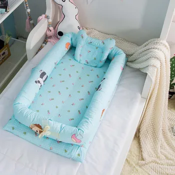 

Baby Bumper Baby Crib Bedding Sets 90*50*15cm Foldable Sleeping Crib Bed Portable Crib Bassinet Basket Baby Travel Bed