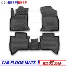 Для Toyota Hilux-автомобильные коврики ковры авто коврики водонепроницаемый пылезащитный Стайлинг Защита интерьера