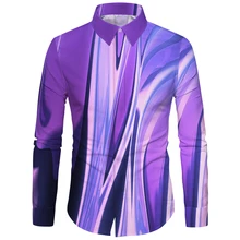 Cloudstyle, мужская повседневная рубашка с 3D цветочным принтом, клетчатая рубашка, Camisas Hombre, нарядные рубашки, свадебные мужские рубашки с длинным рукавом, облегающие рубашки