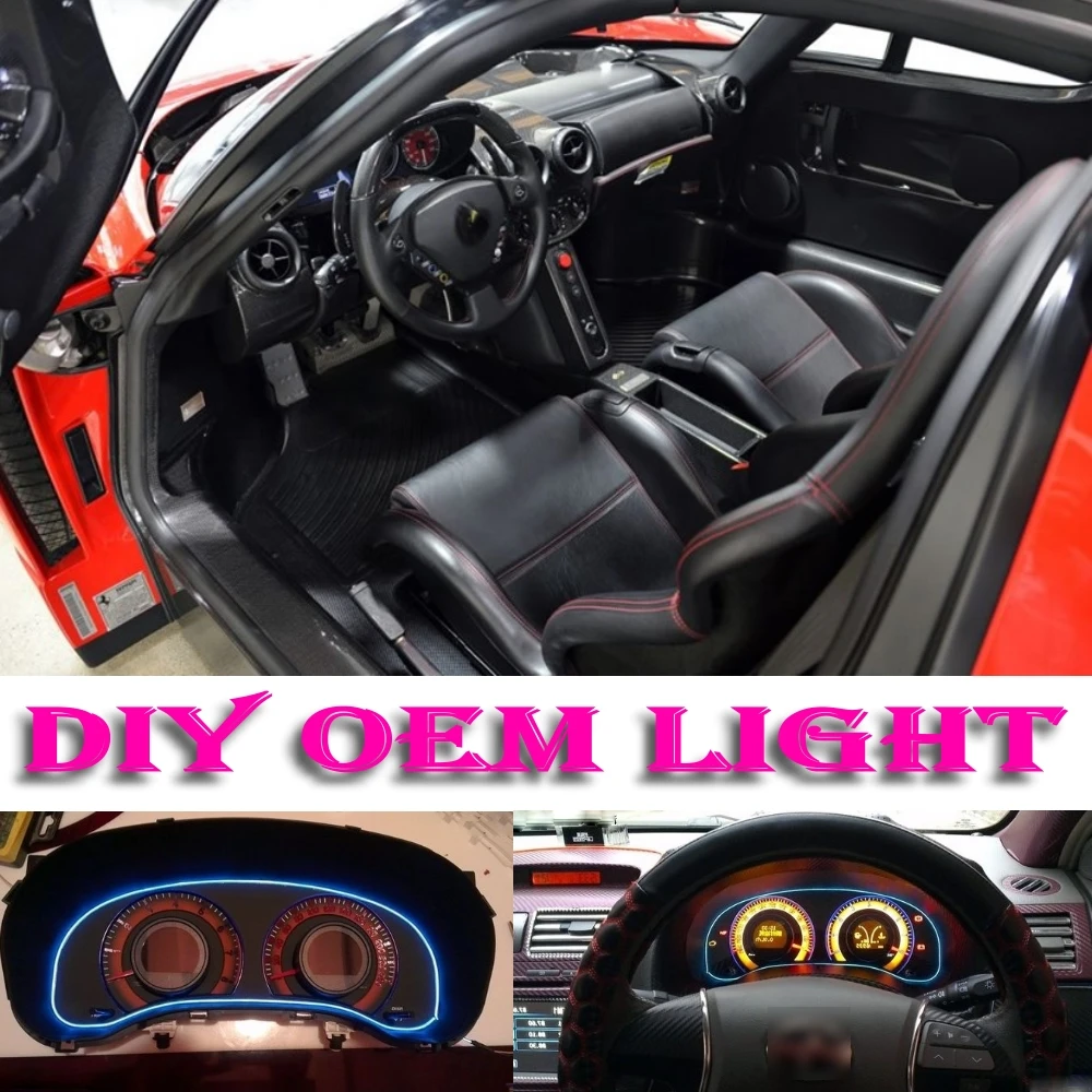 Car Atmosphere Light Flexible Neon Light El Wire Interior