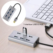 Смарт usb-хаб 3,0 USB 3,0 концентратор 7 портов расширитель Мульти USB разветвитель супер скорость 5 Гбит/с все в одном для ПК компьютера аксессуары