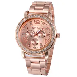 Relogio Feminino женские часы из нержавеющей стали спортивные круглые часы кварцевые часы наручные аналоговые часы подарок для дам