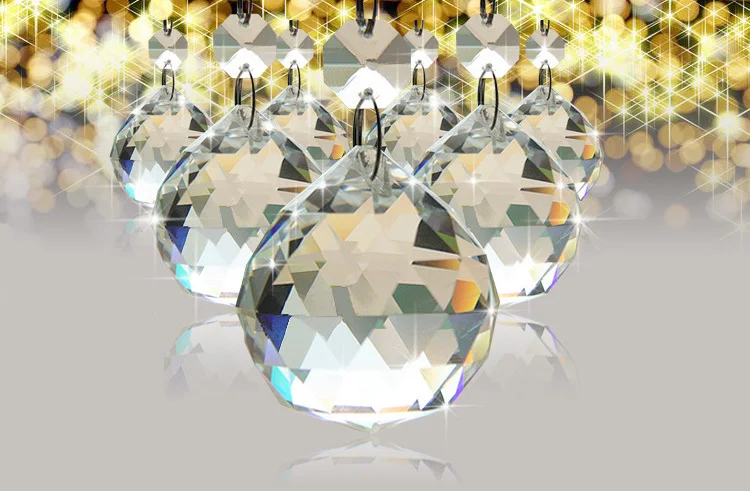 50mm Clear Crystal Chandelier Lamp Ball Window Suncatchers Hanging 50mm Clear Crystal Chandelier Lamp Ball Window Suncatchers Hanging Ornament Glass Prisms Lighting In From