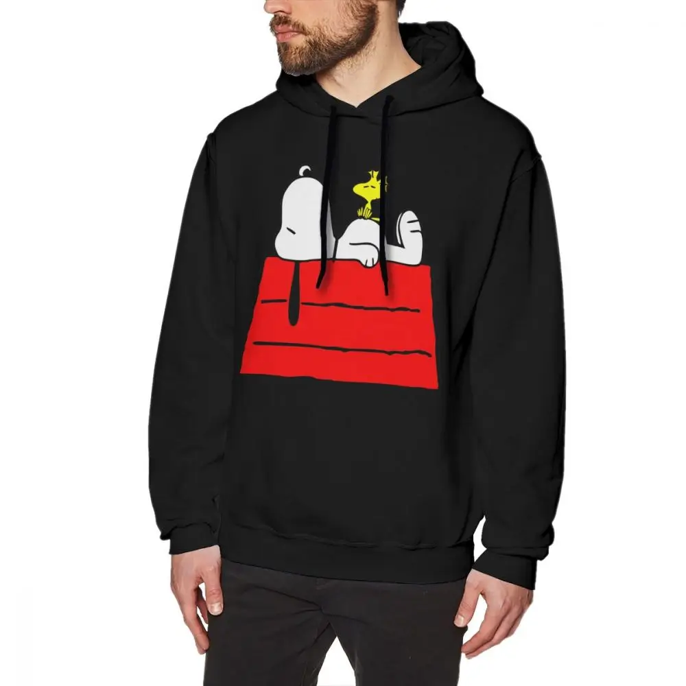

Peanuts Hoodie Chill Out Hoodies XXL Long Sleeve Pullover Hoodie Autumn Blue Male Stylish Cotton Loose Hoodies