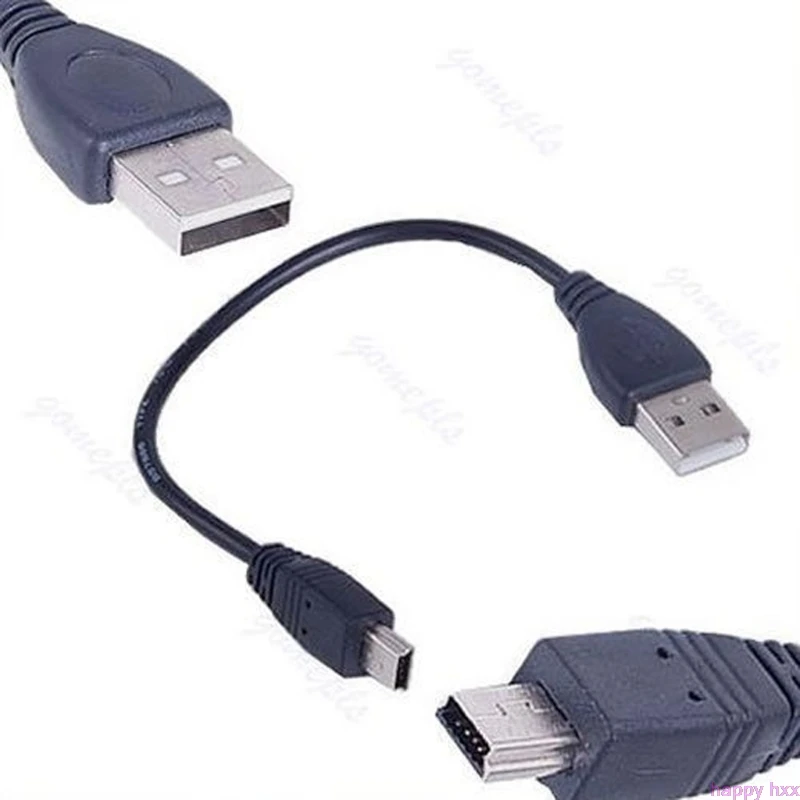 USB 2 0 корд A male vers mini 5 broches B кабель для передачи данных cordon adaptateur|Кабели данных| |