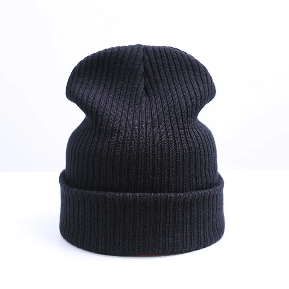 REAKIDS зимние шапочки Skullies, вязаная шапочка для малыша, Детские шапочки для девочек и мальчиков, теплая одноцветная шапка для детей, шапка бини