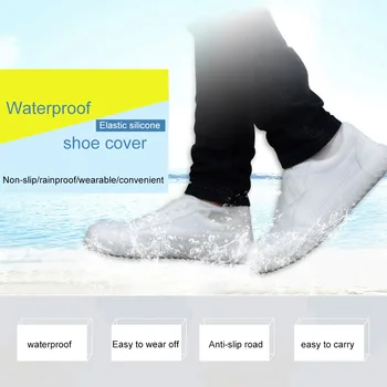 

Outdoor Waterproof Shoe Covers Sport Thermal Mountain Bike Windproof Overshoes Protector 3 Size Cycling Bicycle Rain Shoe Covers