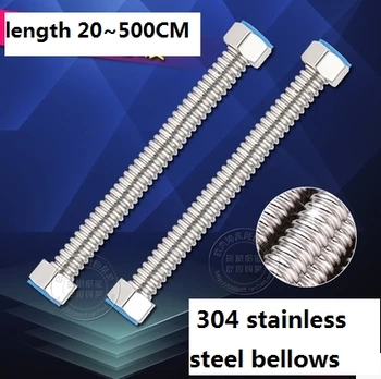 

304 water heater stainless steel Bellows corrugated pipe fflooding hot and cold plumbing hose shaping length 20CM TO 500CM