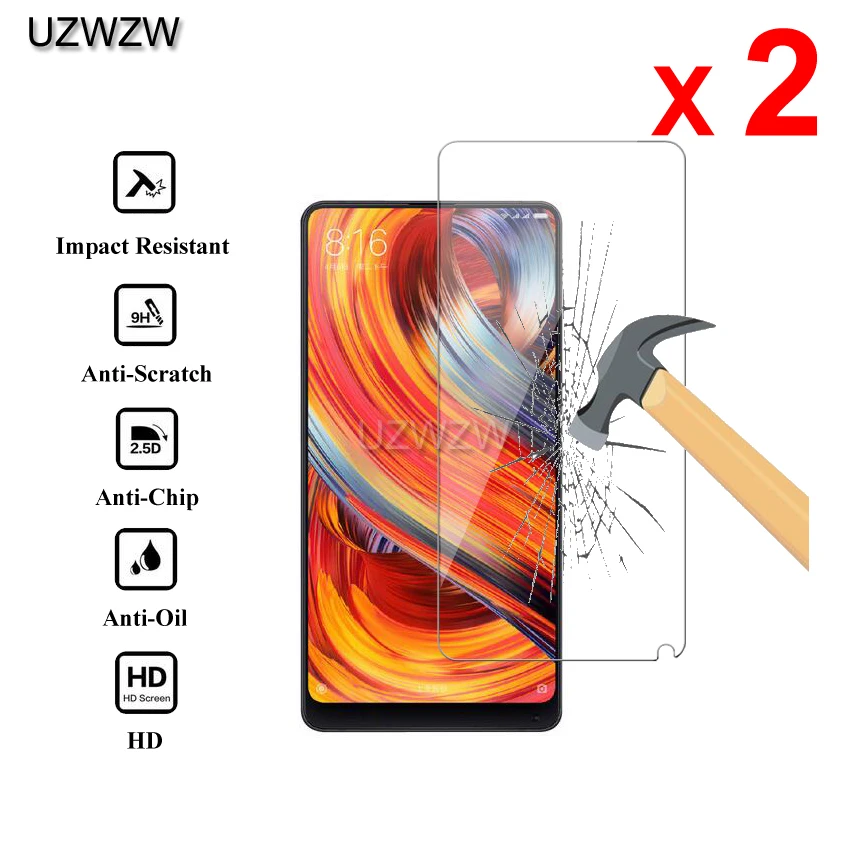 

2pcs For Xiaomi Mi Mix 2 Premium 2.5D 0.26mm Tempered Glass Screen Protector For Xiaomi Mi Mix 2 Protective Glass