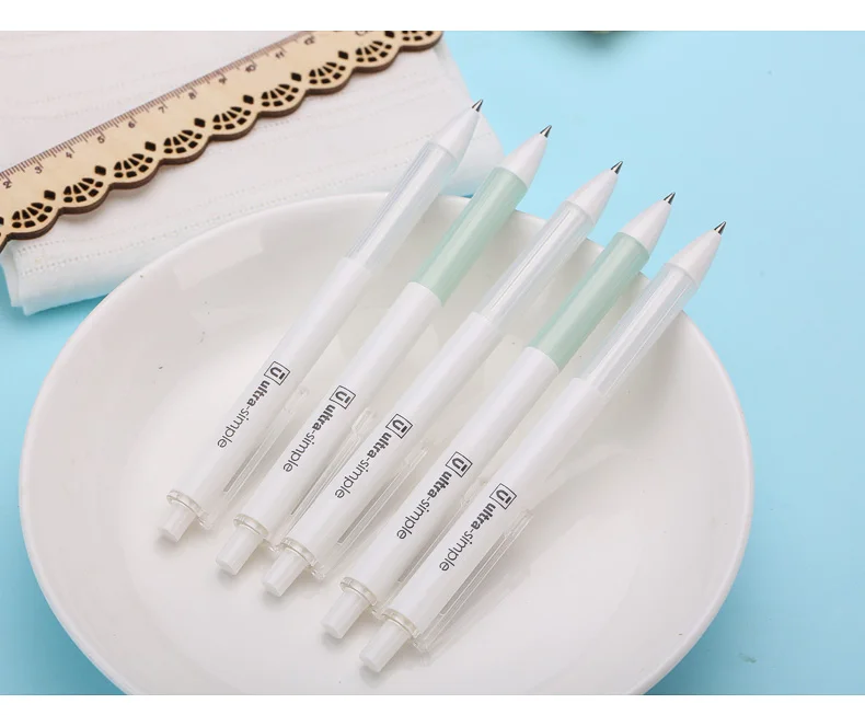 Almofada de ar - Lote Aperto Gel Caneta 0.5mm Super Conforto Recarga Preto Azul Vermelho Tinta Gelpen Kawaii Escola Canetas Estacionárias Conjunto m & g 10 Pçs 15 High Quality Material escolar e de escritório