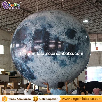 

Free shipping 1.2m dia inflatable moon balloon PVC planet moon globe