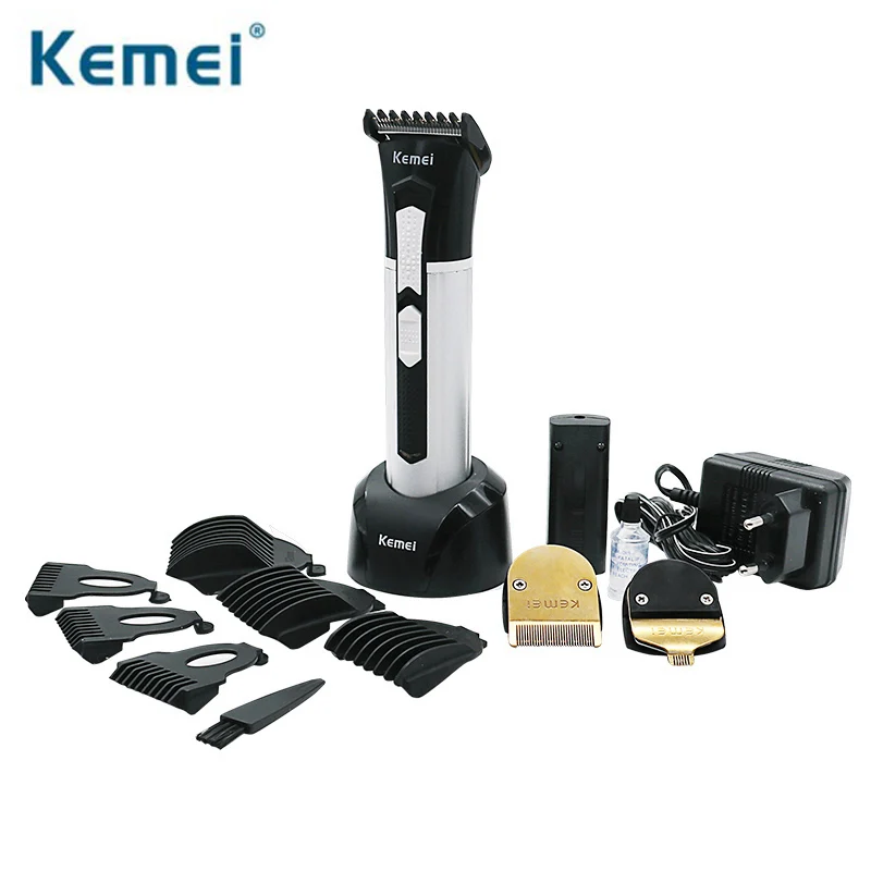 Kemei 3 في 1 قابلة للشحن الشعر المقص الكهربائية الانتهازي اللحية المتقلب الرجال التصميم أدوات الحلاقة آلة قطع 3007