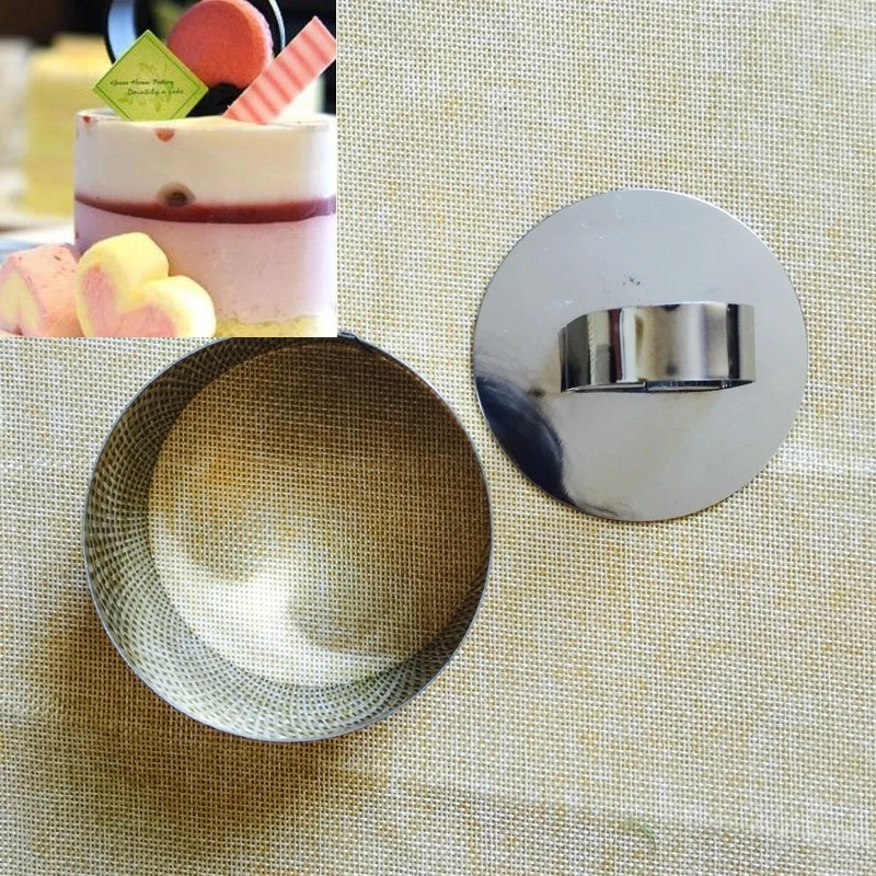 High Quality 1pc Food Grade Stainless Steel Round Mousse Ring Fondant