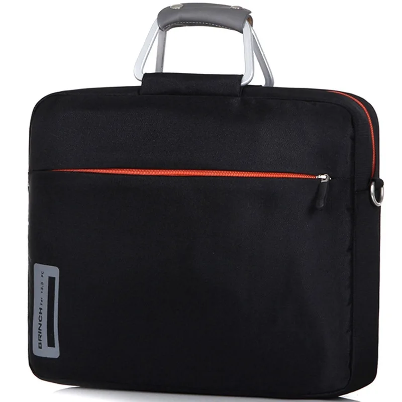 

BRINCH 14.1 inch nylon material aluminum alloy laptop computer bags for men and women one shoulder laptop bag BW - 127