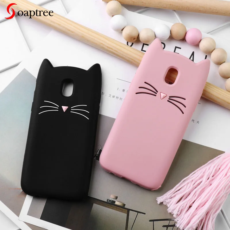 

Case For Samsung Galaxy S9 S8 S5 Plus S7 S6 Edge Note 9 8 Cat Ear Cases for Samsung J3 J5 Prime 2016 J7 2017 J6 J4 J2 Pro 2018
