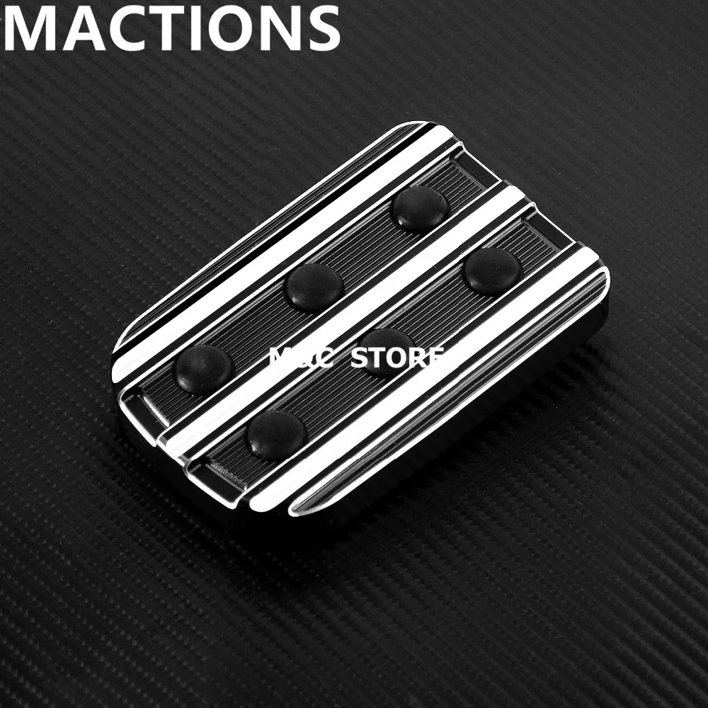 

Motorcycle Brake Pedal Pad Cover Black Aluminum For Harley Softail Touring FLTR FLHR Fat Boy 1986-2014 2015 2016 2017