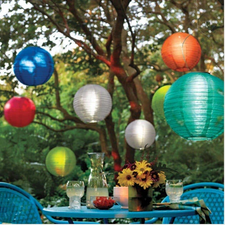Weatherproof Solar LED Garden/Patio Chinese Lanterns (2)