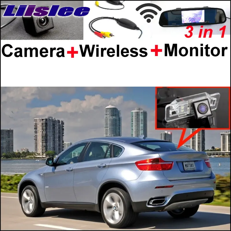 Liislee Special Rear View WiFi Camera + Wireless Receiver + Mirror Screen DIY Rear View Parking Backup System For BMW X6 E71