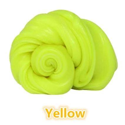 Yellow Монстр слизи Творческий шпатлевка умный Пластилин Playdough инструменты свет глины «жевачка» для рук шпатлевка снять стресс DIY игрушечные аксессуары дети - Цвет: Yellow