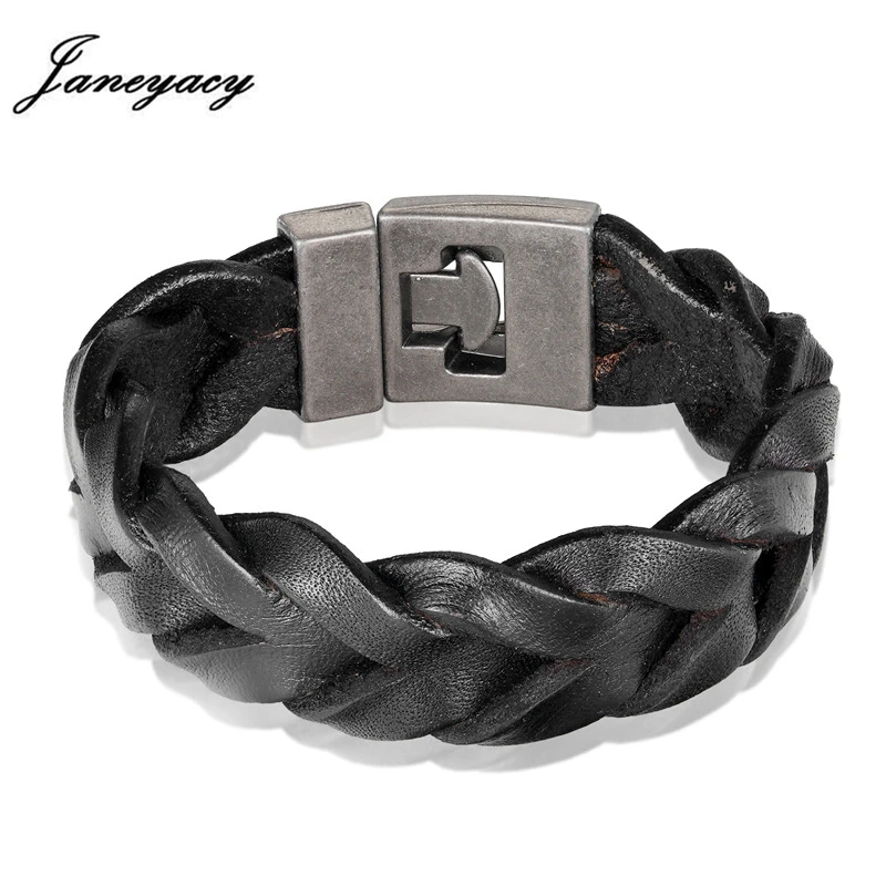 

Janeyacy European Fashion Bracelet Women Hand Weave Leather Bracelet Men's Features Casual Women's Bracelet Jewelry Wholesale
