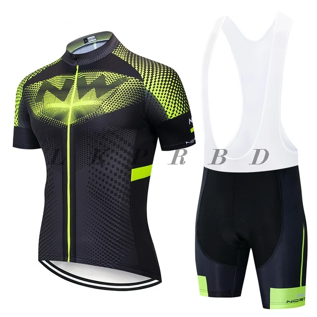 

NW 2019 NORTHWAVE Summer Men Cycling Jersey Short Sleeve Set Breathable 9D GEL bib shorts Bicycle Clothes Gel Pad Clothing