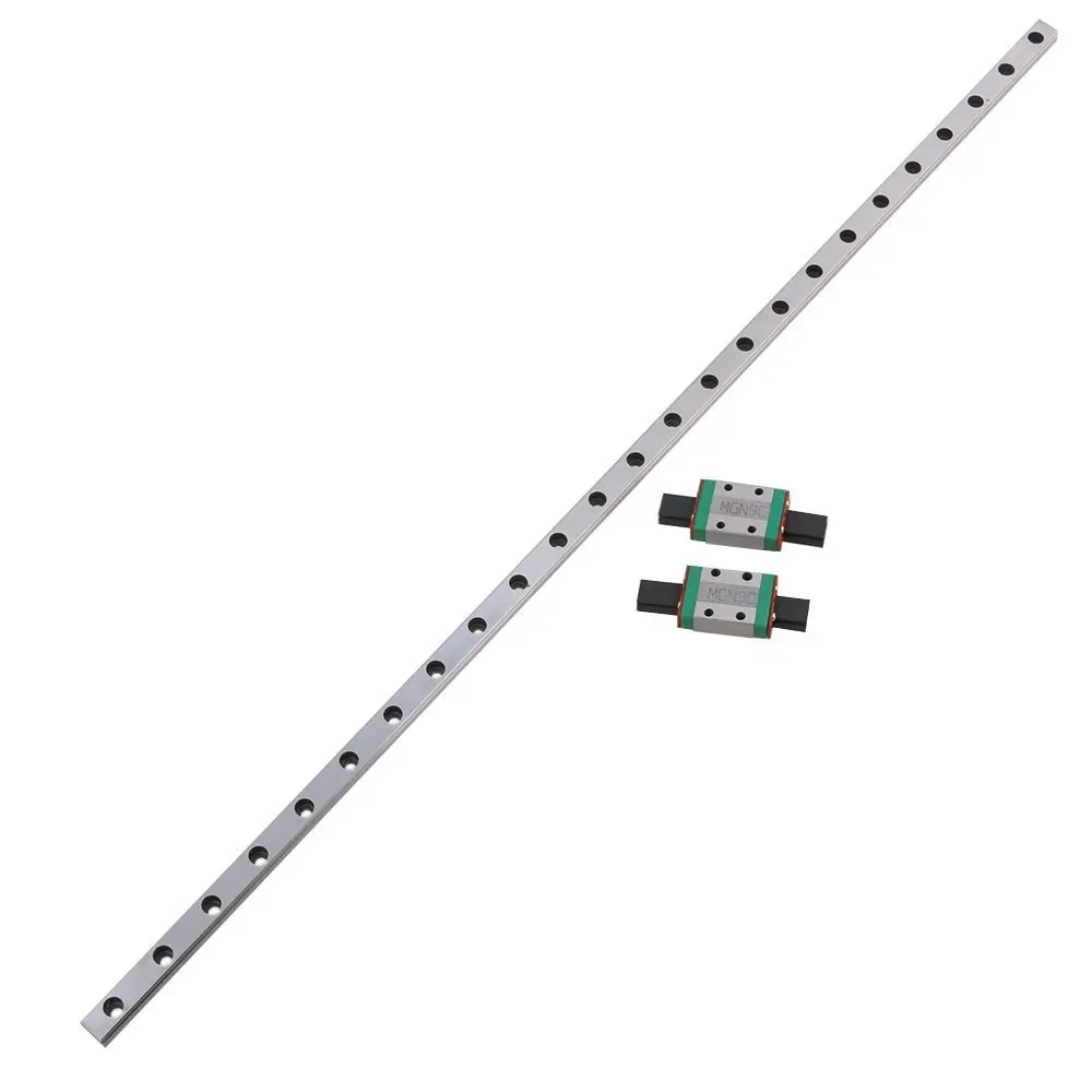 

MGN9 500mm Linear Sliding Guideway Rail with Bearing Steel Mini Rail Block Precision Measurement Set of 3