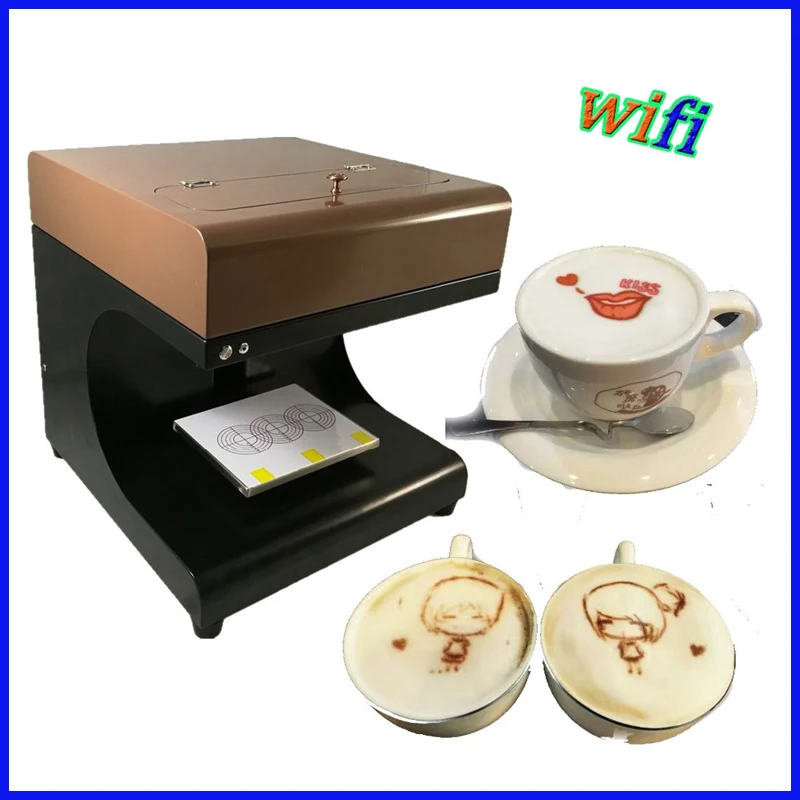 US $1.180.00 Highspeed printing speed 2 cups Coffee Printer amp 3D coffee printer machine