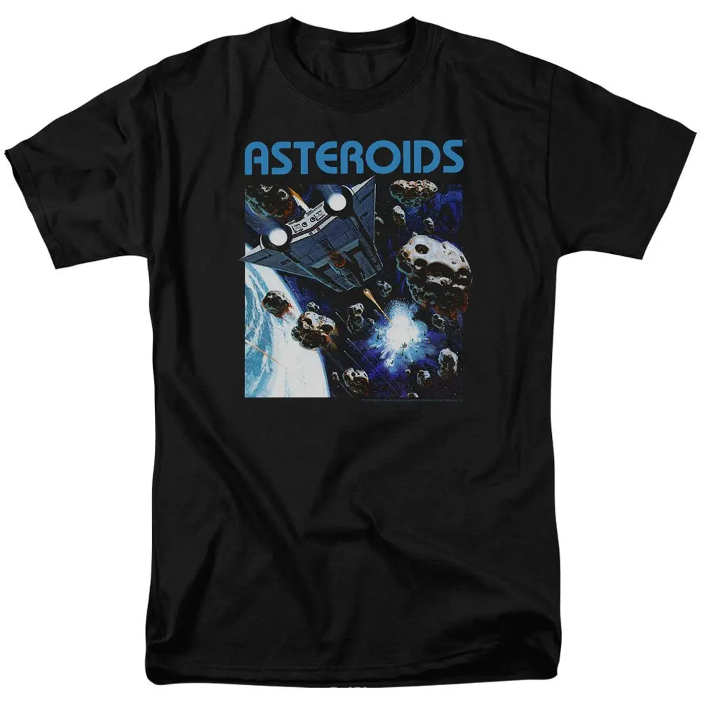 

Atari 2600 Asteroids Game Cartridge Artwork Licensed Adult T-Shirt