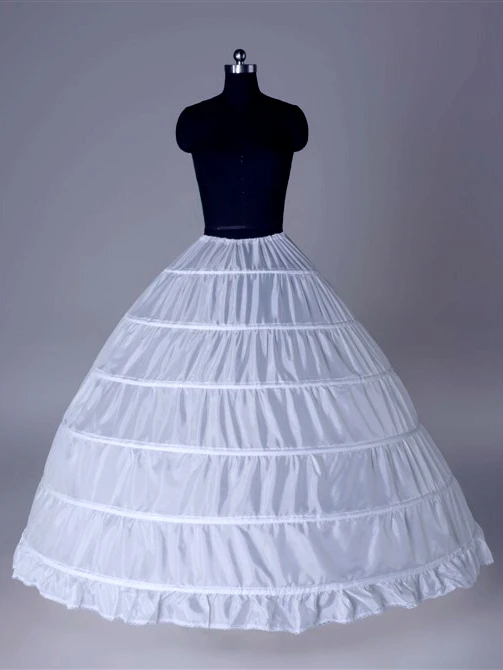 6 Ring Hoop Skirt Petticoat Makes Fluffy Evening Dresses, Prom Dresses, and Ballgown
