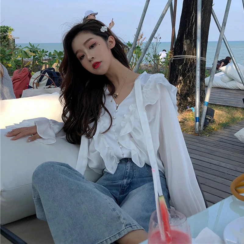 رخيصة بالجملة 2019 جديد الربيع الصيف الخريف الساخن بيع المرأة أزياء عارضة قميص سيدة جميلة لطيفة قمم FC177
