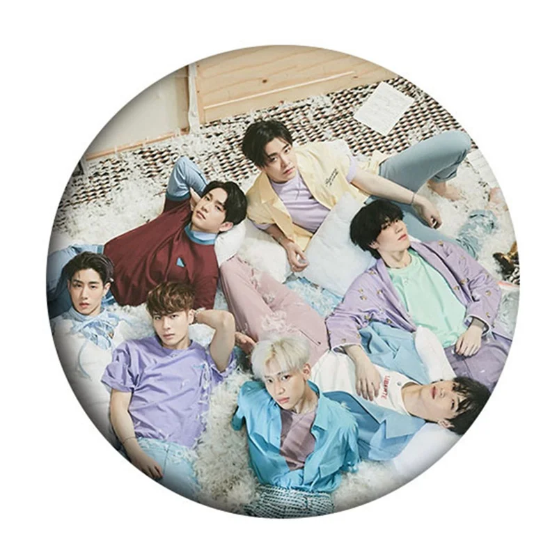 Kpop GOT7 присутствуют: вы мода грудь контактами для сумка Шапки одежда круглый