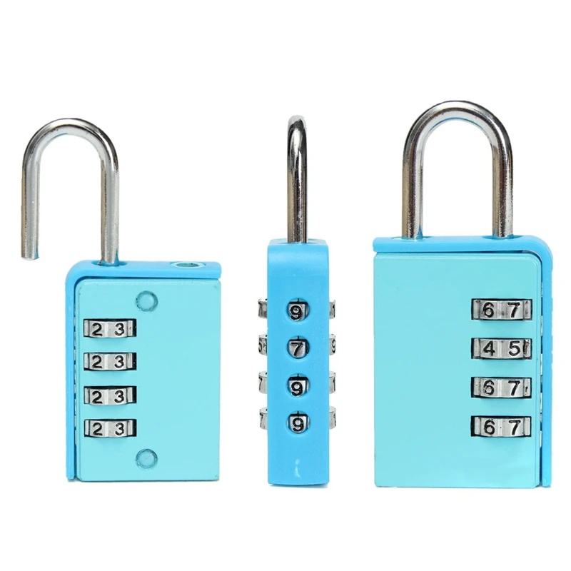 

MTGATHER 4 Digit Combination Code Home Door Locker Toolbox Lock Luggage Suitcase Padlock Top Quality The Initial Password 0-0-0