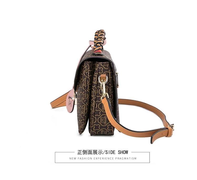 KYYSLO принт контраст женские сумки через плечо Pu кожаная сумочка сумки оригинальная ручная почтальонская сумка Мода