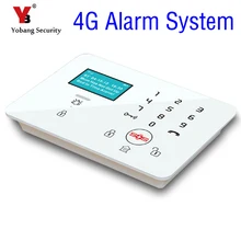 Yobang Беспроводная система безопасности 4G SMS Автонабор lcd сенсорная домашняя система охранной сигнализации SOS Дымовая пожарная сигнализация комплект IOS/Android APP