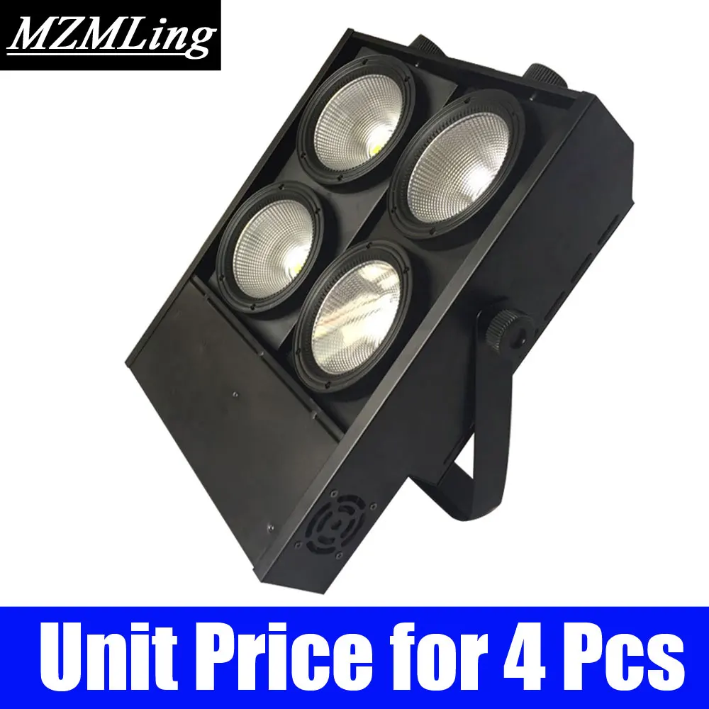 Unit Price for 4 Pcs 4x100 Вт театрального Прожектора Теплый белый светодиодный светильник светодиодный на открытом воздухе/заливающего света DJ/бар/вечерние/шоу/сценический свет светодиодный сценический аппарат - Цвет: Unit Price for 4 Pcs