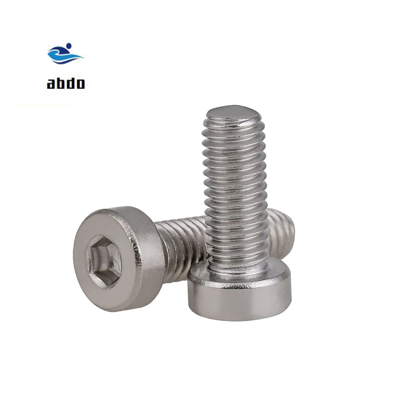 (100pc/lot) M3,M4 *L sus304 stainless steel hex socket thin head cap