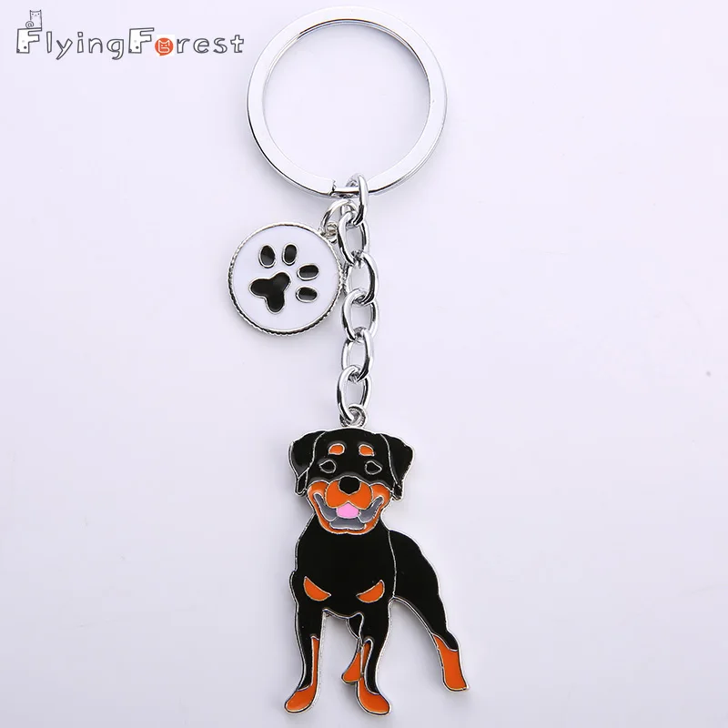 

Wholesale Pomeranian Pet Dogs KeyChains Bone Pendant Luxury Keychain Metal Charm Dog Key Ring Charm Gift for Man Jewelry Woman