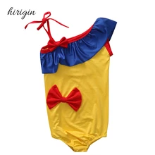 HIRIGIN/брендовая одежда из хлопка; милый Цельный купальник для маленьких девочек; купальный костюм для плавания