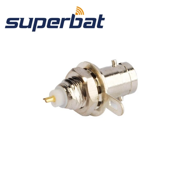 Superbat 10 шт. мини-BNC панель крепление Джек женский с гайкой переборки и припоя чашки прямой разъем