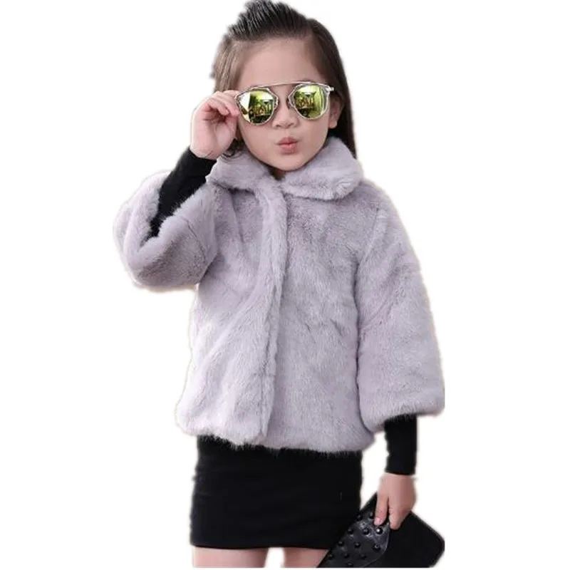 Baby Faux Fur Coat Girl Clothes Imitation Fox Kids Warm Waistcoat Single-breasted Children Winter Luxury Jacket N160 | Детская одежда и