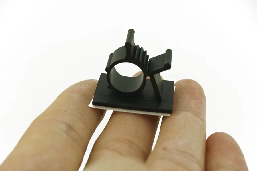 20 PCS/Lot Adjustable Self-Adhesive Wire Cable Ties Mounts Clamp Clip Organizer Holder free shipping