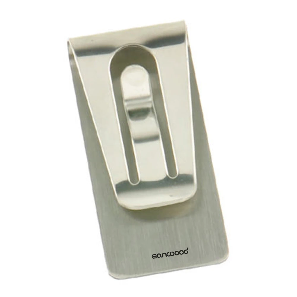Europe style money clip stainless steel slim pocket cash purse money clip wallet ID credit holder for men women metal money clip