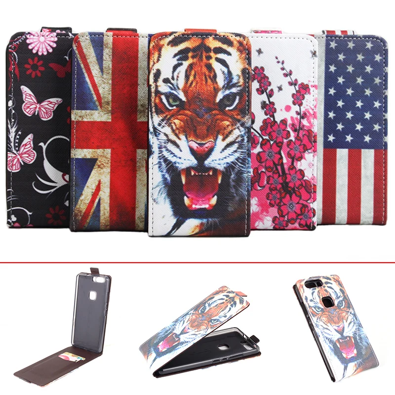 

Phone Cases for Huawei Honor V8 Pattern Leather wallet flip Leather Case Flip Cover for L Case Phone Cover