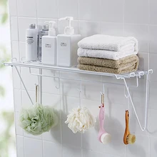 Железная космическая стойка для посуды для ванной комнаты, стойка для хранения косметики с крюком, настенная висящая стойка для специй wx8111024