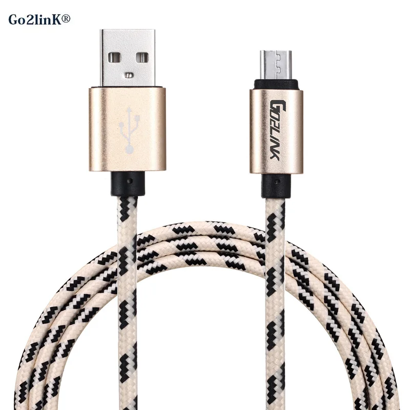 Go2linK 2 м Micro USB 3,0 кабель Быстрая зарядка кабель мобильного телефона 2 метра для samsung Note 3 S5 S8 S9