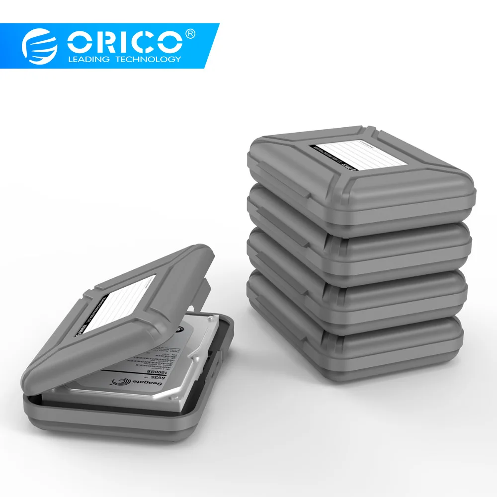  Caja protectora de disco duro ORICO de 35 pulgadas caja de almacenamiento resistente al agua para d