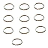 10PC 316 Stainless Steel Water Sport Keychain Keyring Split Ring Loop for Scuba Diving Swimming Diver Camping Gear 20 25 30 MM ► Photo 3/6