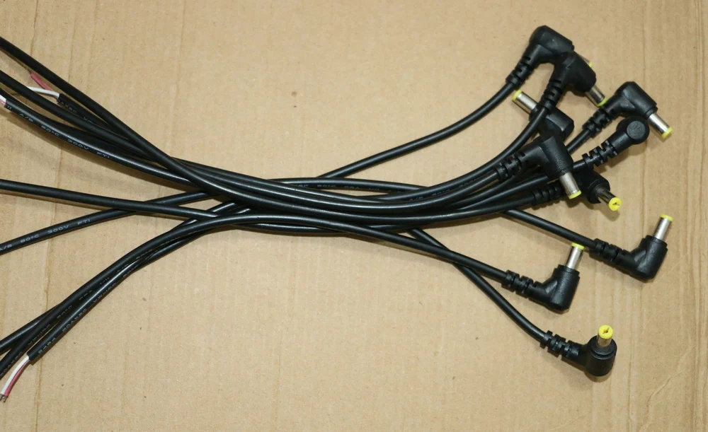 20 pcs 22AWG DC power plug straight connector Single Head cable 5.5x1.7mm Male with line extension cord  for Acer laptop 29cm