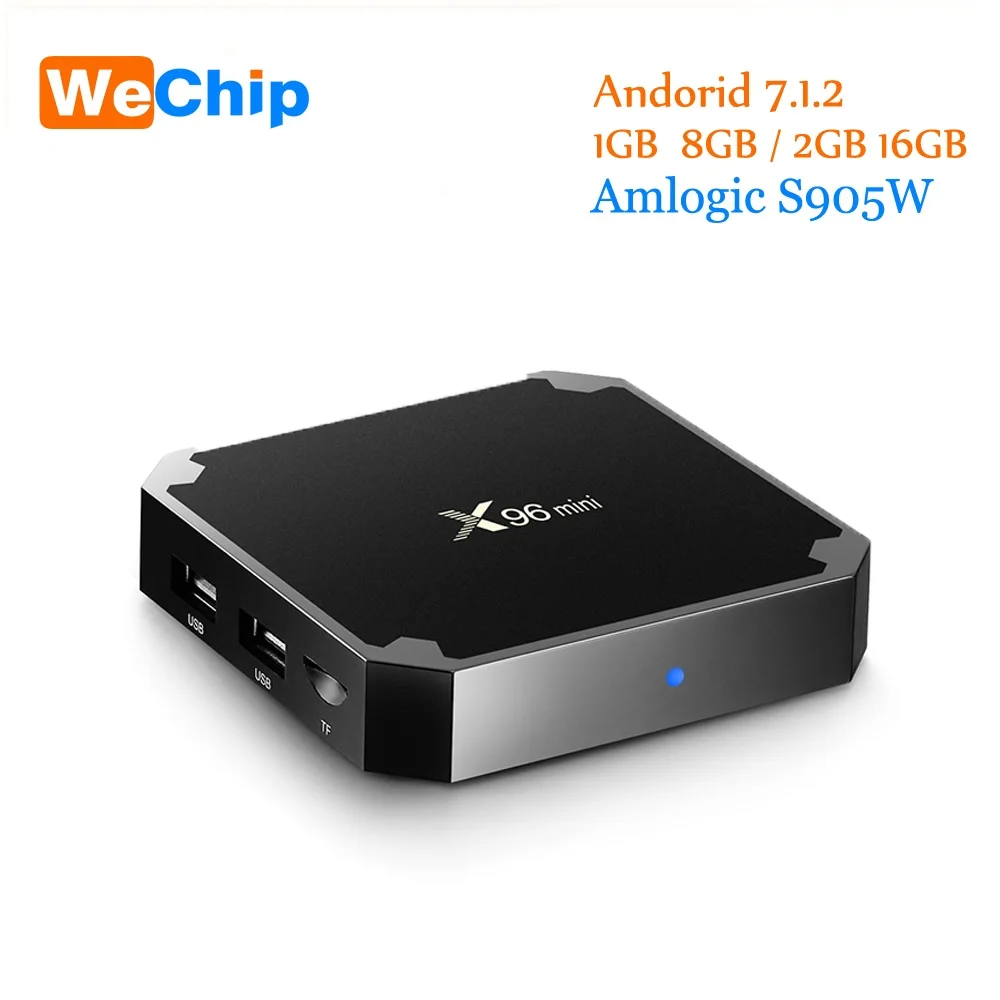 Newest X96 Mini Android Tv Box 1G 8G 2G 16G Amlogic S905W Quad Core Support H